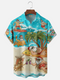 Men's Christmas Funny Graphic Short Sleeve Hawaiian Shirt